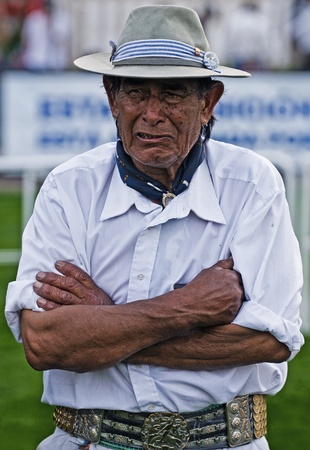 MONTEVIDEO , URUGUAY  - SEP 12 :  participant in the annul exhibition  Expo Prado, held in September  12 2010  in Montevideo Uruguay , the most important rural exhibition of the countryのeditorial素材