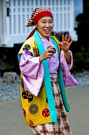 TOKYO - NOVEMBER 03 : Portrait of a Japanese girl participats in Culture day on November 03 2009 in Tokyo Japan ,Culture Day is a Japanese national holiday held annually  promoting Japanese cultureのeditorial素材
