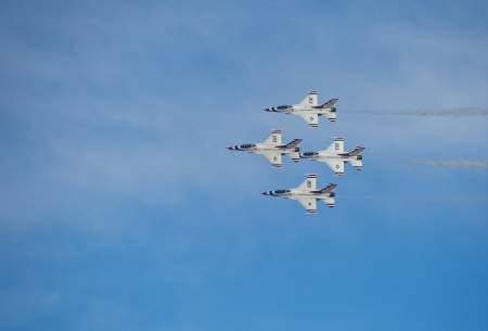 LAS VEGAS - NOVEMBER 10: planes performing in the annual air show called Aviation Nation on November...