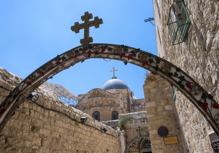 The church of the Holy sepulcher in Jerusalem , Israelのeditorial素材
