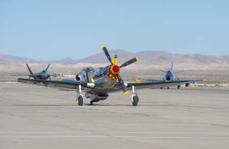 LAS VEGAS - NOVEMBER 10: planes performing in the annual air show called Aviation Nation on November...