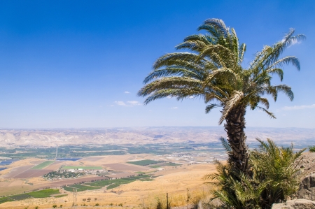View To Jordan Valley From Ruins Of The Crusader Fortress Belvoir In Lower Galilee, Israelのeditorial素材