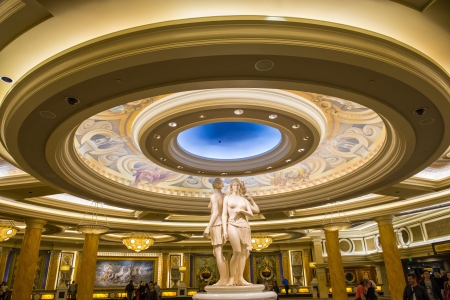 LAS VEGAS - DEC 07 : the interior of Caesar Place Hotel on December 07, 2012 in Las Vegas. Las Vegas in 2012 is projected to break the all-time visitor volume record of 39-plus million visitors のeditorial素材