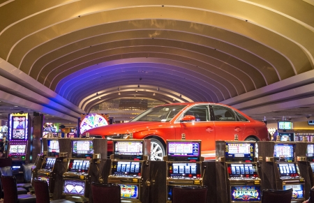 LAS VEGAS - DEC 08: Interior casino and slot machines on December 05, 2012 in Las Vegas. Las Vegas in 2012 is projected to break the all-time visitor volume record of 39-plus million visitors のeditorial素材