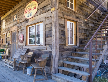 NELSON , USA - NOV 25 : Old wooden house in Nelson Nevada ghost town on November 25 ,2012のeditorial素材