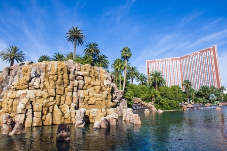LAS VEGAS - DEC 04 : Treasure Island hotel and casino on December 04, 2012 in Las Vegas.  Las Vegas in 2012 broke the all-time visitor volume record of 39-plus million visitors のeditorial素材