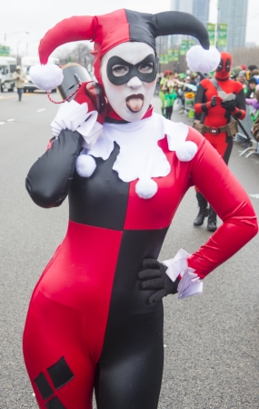 CHICAGO - MARCH 16 : Participant at the annual Saint Patrick's Day Parade in Chicago on March 16 2013のeditorial素材
