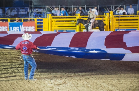 LAS VEGAS - MAY 17 : Opening Ceremony of the Helldorado Days Professional Rodeo in Las Vegas , USA on May 17 2013 のeditorial素材
