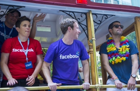 SAN FRANCISCO JUNE 30 : Facebook CEO Mark Zuckerberg Marched With 700 Facebook Employees In San...