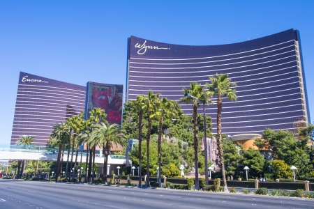 LAS VEGAS -FEB 26 : The Wynn Hotel and casino on February 26 2013 in Las Vegas. The hotel has 2,716 rooms and opened in 2005.のeditorial素材