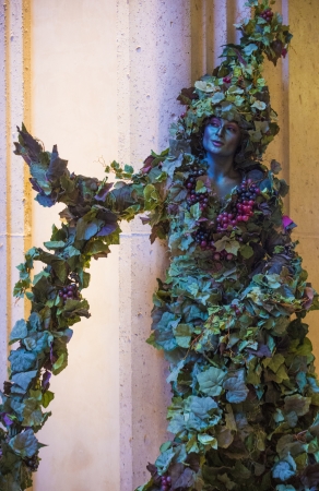 LAS VEGAS - JULY 16 : Performer dressed in costume at the Carnevale experience festival in the Venetian Hotel in Las Vegas on July 16, 2013. のeditorial素材