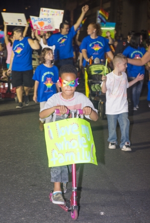 LAS VEGAS - SEP 06 : An unidentified participants at the annual Las Vegas Gay pride parade on September 06 , 2013のeditorial素材