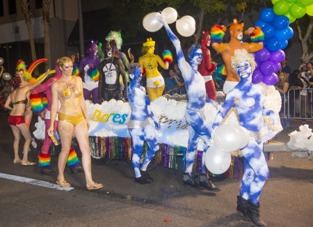 LAS VEGAS - SEP 06 : An unidentified participants at the annual Las Vegas Gay pride parade on September 06 , 2013のeditorial素材