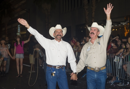 LAS VEGAS - SEP 06 : An unidentified participants at the annual Las Vegas Gay pride parade on September 06 , 2013のeditorial素材