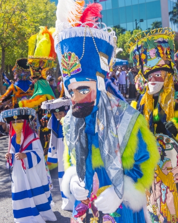 LAS VEGAS - SEP 14 : A Participants at the Fiesta Las Vegas Parade held in Las Vegas ,Nevada on September 14 , 2013 ,the annual Fiesta Las Vegas celebrating heritage of Latinos in Soutren Nevadaのeditorial素材