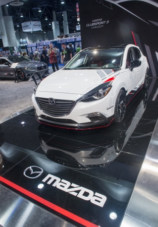 LAS VEGAS - NOV 05 :Mazda CLUBSPORT 3 CONCEPT car at the SEMA Show in Las Vegas, Navada, on November 05, 2013. The SEMA Show is the premier automotive specialty products trade event in the world.のeditorial素材