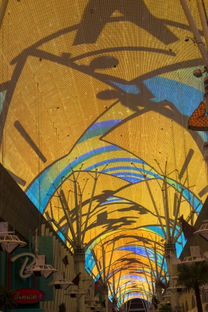 LAS VEGAS - OCT 08 : The Fremont Street Experience on October 08, 2013 in Las Vegas, Nevada. The Fremont Street Experience is a pedestrian mall and attraction in downtown Las Vegas のeditorial素材