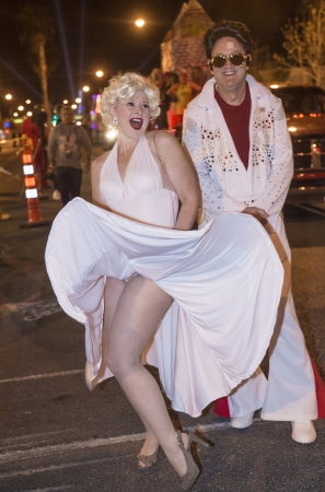 LAS VEGAS - OCT 31 : An unidentified participants at the annual Las Vegas Halloween parade held in Las Vegas , Nevada on October 31 , 2013のeditorial素材
