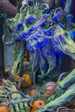 LAS VEGAS - OCT 23 Fall season in Bellagio Hotel Conservatory & Botanical Gardens on October 24, 2013 in Las Vegas. There are five seasonal themes that the Conservatory undergoes each year.のeditorial素材