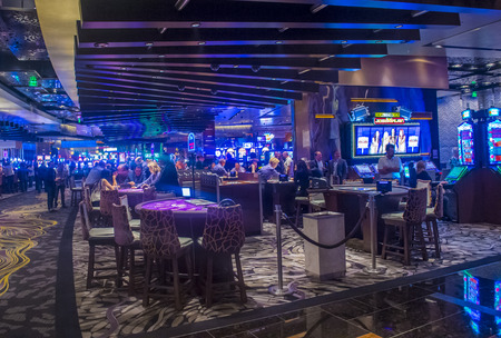 LAS VEGAS - MARCH 10 : The interior of Aria Resort and Casino in Las Vegas on March 10 2014. The Aria was opened on 2009 and is the world's largest hotel to receive LEED Gold certificationのeditorial素材