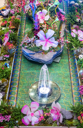 LAS VEGAS - MARCH 15 : The interior of the Venetian hotel & Casino in Las Vegas on March 15 , 2014. With more than 4000 suites it's one of the most famous hotels in the world.のeditorial素材