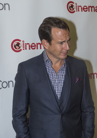 LAS VEGAS, NV - MARCH 24: Actor Will Arnett arrives at the 2014 CinemaCon Paramount opening night presentation at Caesars Palace on March 24, 2014 in Las Vegas, Nevadaのeditorial素材