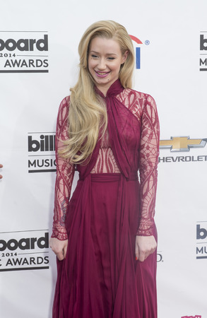 LAS VEGAS - MAY 18 : Recording artist Iggy Azalea attend the 2014 Billboard Music Awards at the MGM Grand Garden Arena on May 18 , 2014 in Las Vegas.のeditorial素材