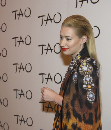 LAS VEGAS, NV - APRIL 05: Recording artist and model Iggy Azalea arrives at the Tao Nightclub at The Venetian Las Vegas on April 5, 2014 in Las Vegas, Nevadaのeditorial素材