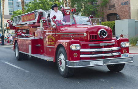 LAS VEGAS - MAY 17 :Firefighters participates at the Helldorado Days Parade held in Las Vegas Nevada...
