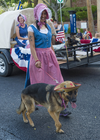 LAS VEGAS - MAY 17 : Participants at the Helldorado Days Parade held in Las Vegas Nevada on May 17 2014 ,the parade celebrating the heritage and diversity of the American Westのeditorial素材