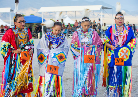 LAS VEGAS - MAY 24 : Native American women takes part at the 25th Annual Paiute Tribe Pow Wow on May...