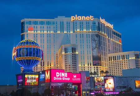 LAS VEGAS - JUNE 15 : Planet Hollywood Resort and Casino on June 15 , 2014 in Las Vegas. Planet Hollywood has over 2,500 rooms available and it located on Las Vegas Boulevard.のeditorial素材