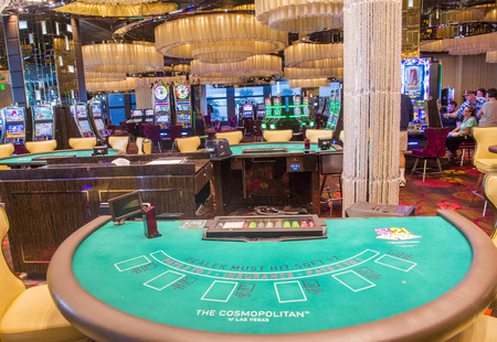 LAS VEGAS - JULY 21 : The Interior of Cosmopolitan hotel and casino on July 21 2014 in Las Vegas. The Cosmopolitan opened in 2010 and it has 2,995 rooms and 75,000 sq ft casino.のeditorial素材