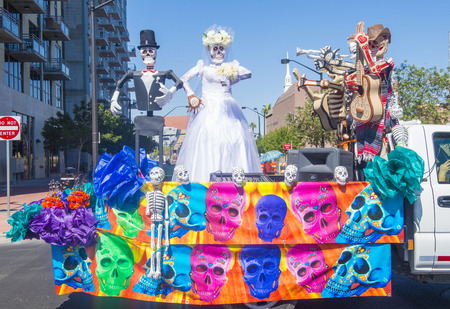LAS VEGAS - SEP 13 : A Participants at the Fiesta Las Vegas Parade held in Las Vegas ,Nevada on...