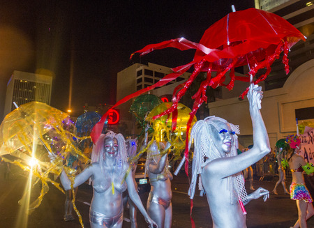 LAS VEGAS - SEP 05 : An unidentified participants at the annual Las Vegas Gay pride parade on September 05 , 2014のeditorial素材