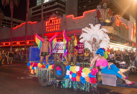 LAS VEGAS - SEP 05 : An unidentified participants at the annual Las Vegas Gay pride parade on...