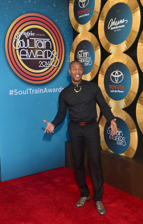 LAS VEGAS - NOV 07 : Singer Tank attends the 2014 Soul Train Music Awards at the Orleans Arena on November 7, 2014 in Las Vegas, Nevada.のeditorial素材