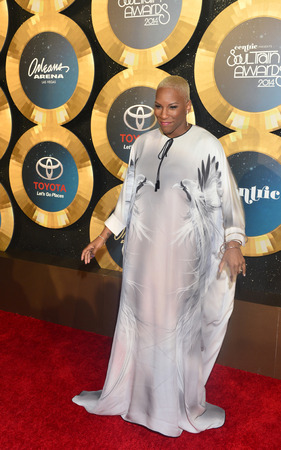 LAS VEGAS - NOV 07 : Singer Liv Warfield attends the 2014 Soul Train Music Awards at the Orleans Arena on November 7, 2014 in Las Vegas, Nevada.のeditorial素材