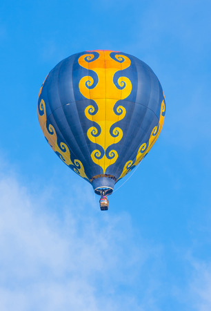 ALBUQUERQUE, NEW MEXICO - OCT 11: Balloon fly over Albuquerque on October 11, 2014 in Albuquerque, New Mexico. Albuquerque balloon fiesta is the biggest balloon event in the world.のeditorial素材