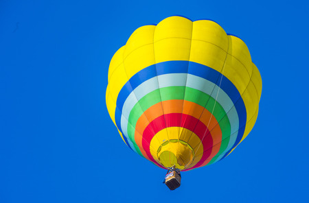 ALBUQUERQUE, NEW MEXICO - OCT 11: Balloon fly over Albuquerque on October 11, 2014 in Albuquerque, New Mexico. Albuquerque balloon fiesta is the biggest balloon event in the world.のeditorial素材