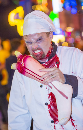 LAS VEGAS - OCT 31 : An unidentified participant at the annual Las Vegas Halloween parade held in Las Vegas , Nevada on October 31 , 2014のeditorial素材