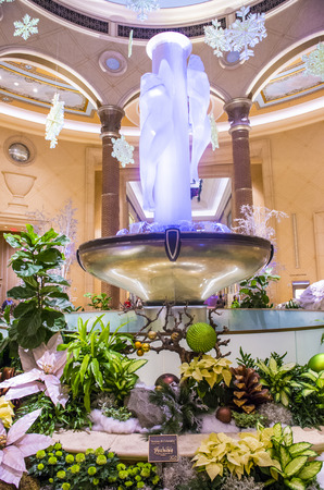 LAS VEGAS - DEC 23 : The interior of Palazzo hotel and Casino on December 23 , 2014 in Las Vegas. Palazzo hotel opened in 2008 and it is the tallest completed building in Las Vegasのeditorial素材