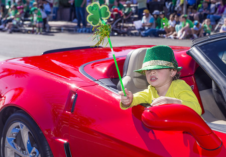 HENDERSON , NEVADA - MARCH 14 : Participant at the annual Saint Patrick's Day Parade in Henderson Nevada on March 14 2015のeditorial素材