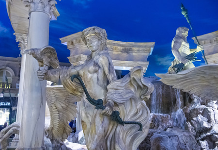 LAS VEGAS - FEB 18 : The Ceasars Palace interior on February 18, 2015 in Las Vegas. Caesars Palace is a luxury hotel and casino located on the Las Vegas Strip. Caesars has 3,348 rooms in five towersのeditorial素材