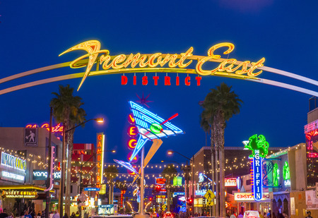 LAS VEGAS - MAY 17 : The Fremont Street Experience on May 17 , 2015 in Las Vegas, Nevada. The Fremont Street Experience is a pedestrian mall and attraction in downtown Las Vegasのeditorial素材
