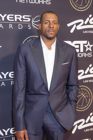 LAS VEGAS - JULY 19 : NBA player Andre Iguodala of the Golden State Warriors attends The Players Awards at the Rio Hotel & Casino on July 19, 2015 in Las Vegas, Nevadaのeditorial素材