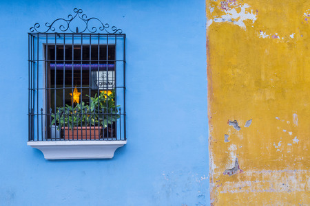 ANTIGUA , GUATEMALA - JULY 30 : Architectural details in Antigua Guatemala on July 30 2015. The...