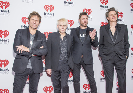 LAS VEGAS - SEP 18 : (L-R) Roger Taylor, Nick Rhodes, Simon LeBon and John Taylor of Duran Duran attends the 2015 iHeartRadio Music Festival on September 18, 2015 in Las Vegas Nevada.のeditorial素材