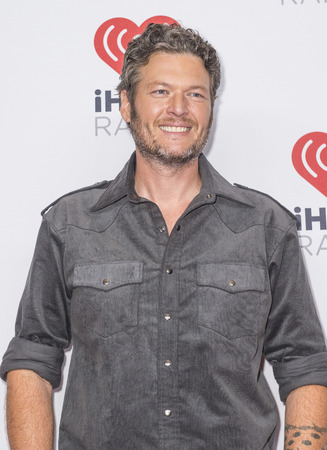 LAS VEGAS - SEP 19 : Singer Blake Shelton attends the 2015 iHeartRadio Music Festival at MGM Grand Garden Arena on September 19, 2015 in Las Vegas, Nevada.のeditorial素材