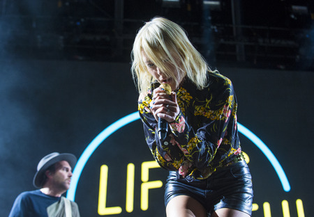 LAS VEGAS - SEP 25 : Musician Emily Haines of Metric performs onstage during day 1 of the 2015 Life...